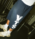 blue capris